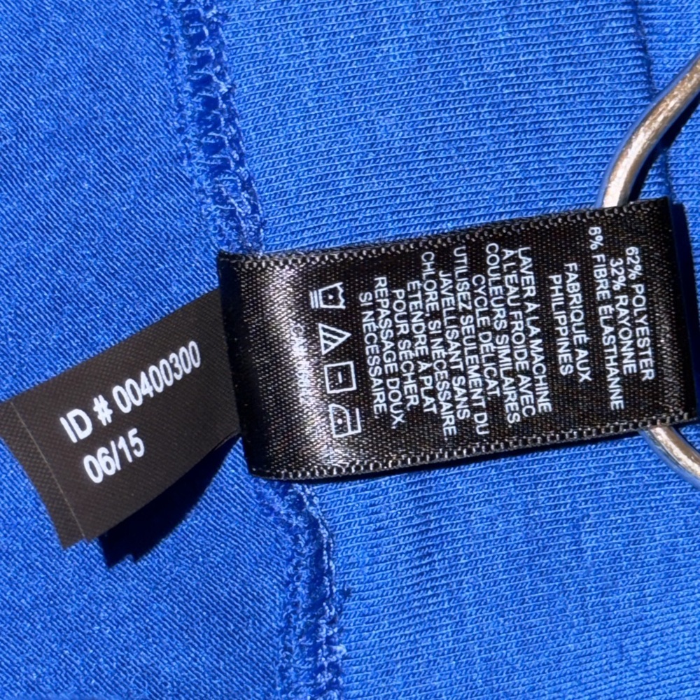 NWT express Women's Royal Blue Maxi Skirt with High slit size XS —D - Picture 3 of 5